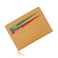 Factory direct card holder leather slim id cardholder mini wallet holder rfid pu credit card holder