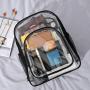 SC030 Custom Logo PVC Clear Backpacks Waterproof Transparent Book Bags for School Casual Outdoor Travel Backpack for Concerts