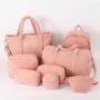 Keymay High Quality Multi-color DIY Personalized Varsity Letter Patches Plush Fanny Pack Belt Bag Sherpa Bum Bags for Women