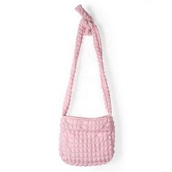 New design shoulder Messenger bag new design cloud bag wrinkle plaid large capacity bowknot nylon bag