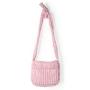 New design shoulder Messenger bag new design cloud bag wrinkle plaid large capacity bowknot nylon bag