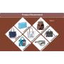 Keymay Wholesale High Quality Large Capacity White Canvas Tote Bag With Short Handle