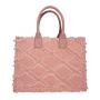 2024 Custom Fashion Denim Tote Bag For Women Jeans Leather Handbag With Bowknot