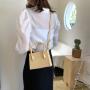 Leisure and fashionable new minimalist and versatile stone pattern crossbody bag