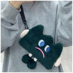 Fashion Small Purse Wallet Custom Furry Toys Plush Keychain
