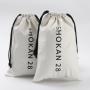 Custom Logo Gift PU waterproof Leather Cosmetic Pouch Leather Jewelry Drawstring Bag