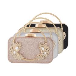 Wholesale daily party rhinestone clutch bags for ladies hand bag diamond chain shiny evening bags women handbags and purses