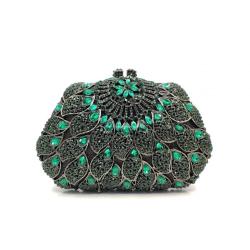 Fashion Luxury 2024 Customize Flower Crystal Evening Box Bags For Women High Quality Jewelry Wedding Ladies Clutch Bag