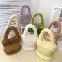 Soft Plush Ladies Designer Bags Bucket Type Womens Purses And Handbags Magnetic Button Bag Women Bag Handbag CY74317
