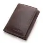 OEM193 Genuine Cow Leather Men Wallets ID & Credit Card Holders Note Compartment Short Wallets Vintage Purses For Male