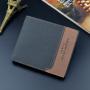 ZR729 Men Short Wallet Card Holder Card Positions Case Open Frosting Purse Retro Money Clip Billfold Dollars PU Open Wallet