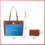 2023 Lovevook 2pcs Classic Crocodile pattern Large Business handbags and Purse Luxury Computer Hand bag Ladies Laptop PU Tote Ba