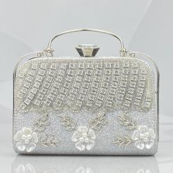Wholesale Clutch Bag Women Purse Bling Party Bags Bridal Wedding Elegant Flower Handbag Evening Bags For Woman