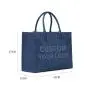 New Arrival Oem Odm Denim Ladies Handbags Custom Logo Pu Leather Hand Bags Wholesale Trendy Fashional  Large Womens Tote Bags