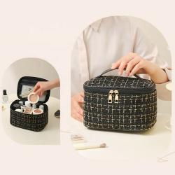 Cosmetic 2024 Portable Makeup Bag Trendy and Stylish Travel Cosmetic Bag with Large Capacity for Ladies christmas gifts