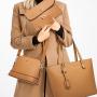 2024 New Luxury Designer Pu Leather Ladies Hand Bags Set 4 In 1 Handbag Sets trendy bags