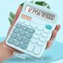 Top Selling 12 Digit Calculator Solar Energy School Student Calculator Wholesale Office Max Green Silver White