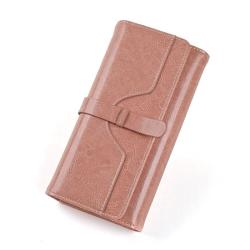 ZF316 RFID Anti-theft Brush Women's Wallet Coin Bag Handbag Multi Card Pocket Bag Long Trifold Bag Retro Leather