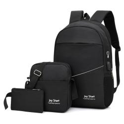 wholesale customer laptop backpack shoulders bag school 3 piece backpack set for teenager