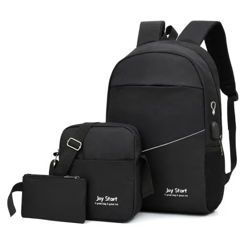 wholesale customer laptop backpack shoulders bag school 3 piece backpack set for teenager