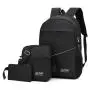wholesale customer laptop backpack shoulders bag school 3 piece backpack set for teenager