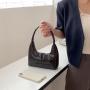 OEM 2024 Female Handbag PU Leather Temperament Fashion Chic Women Mini Hand Bags Trend Classy Simple Small Square Handbag