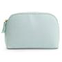 2024 New makeup bag high-end texture leather shell clutch bag travel portable finishing and storage makeup bag
