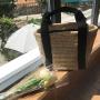 Bolsos New Fashion Ladies Bucket Bag Korean  Straw Woven Magnetic Button Bag Small Fresh Pure Color Handbag