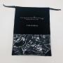 Custom Logo Printing Cotton Linen Plastic Gift Shopping Bag Shoe Dust Storage Bag Large Black Cotton Shoe Packaging Pouch