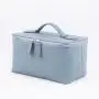 OEM Bolsa De Maquillaje Small Custom Quality Genuine Leather Beauty Case Make Up Travel Cosmetic Boxes Zipper Wash Toiletry Bags