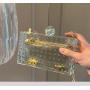 Wholesale Luxury handbag purse acrylic ladies transparent women's clutch evening bags purse crossbody clear bag