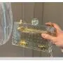 Wholesale Luxury handbag purse acrylic ladies transparent women's clutch evening bags purse crossbody clear bag