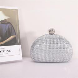 2023 Top Fashion Double Sided Water Diamond Crossbody Tassel Party Wedding Dress Women Evening Bag Texture