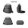 ZWY080 Daily Men Casual Simple Durable Crossbody Bag Waterproof Oxford Travel Work Shoulder Bag Wholesale Multi-pocket Bag