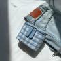 Autumn New design shoulder bag Fashion contrast plaid phone bag crossbody women's messenger Metal chain mini bag