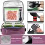 Gelory Bento Take Away Bag Lunch Box Large Insulated Freezable Cooler Bag Waterproof For Office Work Picnic
