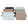 Men's Travel Toiletry Wash Bag Portable Handle Sanitary Zipper Pouches for Men Custom Logo Print Design Travel Pouch