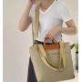 ZF013 Customized New Canvas Zipper Handbag Casual Fashion Shoulder Crossbody Bag Women PU Retro Travel Shopping Tote Bag