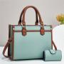 2024 Newest Luxury Fashion Ladies Handbags Trendy High Quality Canvas Women's Tote Bags With Card Bag