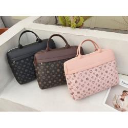 Computer bag 2024 new shoulder bag women's fashion design pu leather laptop bag