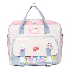 Japanese Style Cute Girls Messenger Shoulder Bags Fashion Clear PVC Custom Ita Bags Women Crossbody Bag