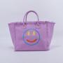 Hot Selling Custom Design Wholesale Fashion Tassel Purple Large Capacity Ladies Portable Shopping Travel Beach Tote Bag