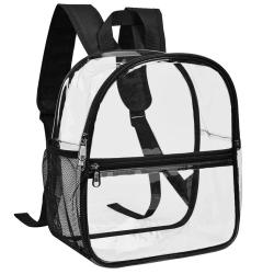 SC029 PVC Clear Backpacks High Quality Waterproof Transparent Book Bags for School Casual Outdoor Travel Backpack