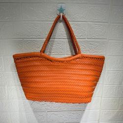2024 New Fashion Single Shoulder Tote Bag Large Capacity Mother Female's Handmade Woven Polyester Lining Handmade Bag
