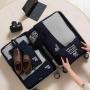 Private Label Custom Luggage Packing Organizer Set Lightweight Suitcase Polyester Waterproof 6pcs Storage Travel Packing Cubes