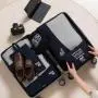 Private Label Custom Luggage Packing Organizer Set Lightweight Suitcase Polyester Waterproof 6pcs Storage Travel Packing Cubes