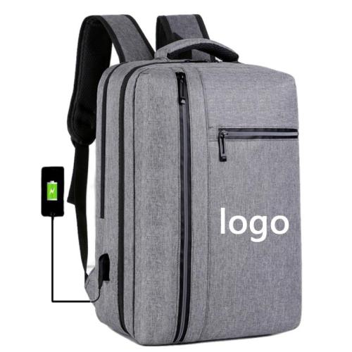 ZR903 Laptop Bag USB Charger Computer Cover Backpack Oxford Fabric Waterproof Zipper Print Logo Gift Backpack Business Schoolbag