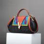 top products ladies shoulder bag contrast color hand bag ladi fashion designer handbag for women crossbody handbag factory 30 cm