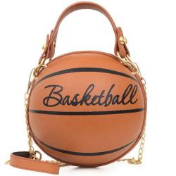 ZR424 New Women PU Bags Basketball Football Zipper Girls Small Round Bun Bag Versatile One Shoulder Crossbody Female Bags ladies