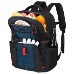 Sucipi 26L PEVA 54 Cans Leak-Proof Insulated Backpack with 4 Ice Packs Double Deck 12 Hours Lunch Camping Picnic Cooler Backpack